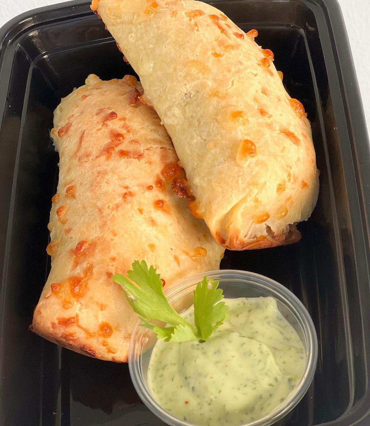 keto spinach cheese empanada