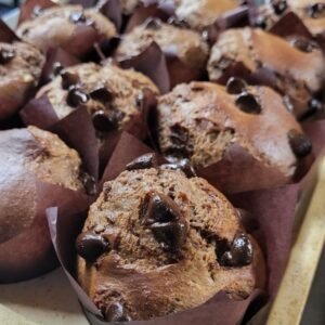 Banana Double Choco Chip Proteins Muffins x2